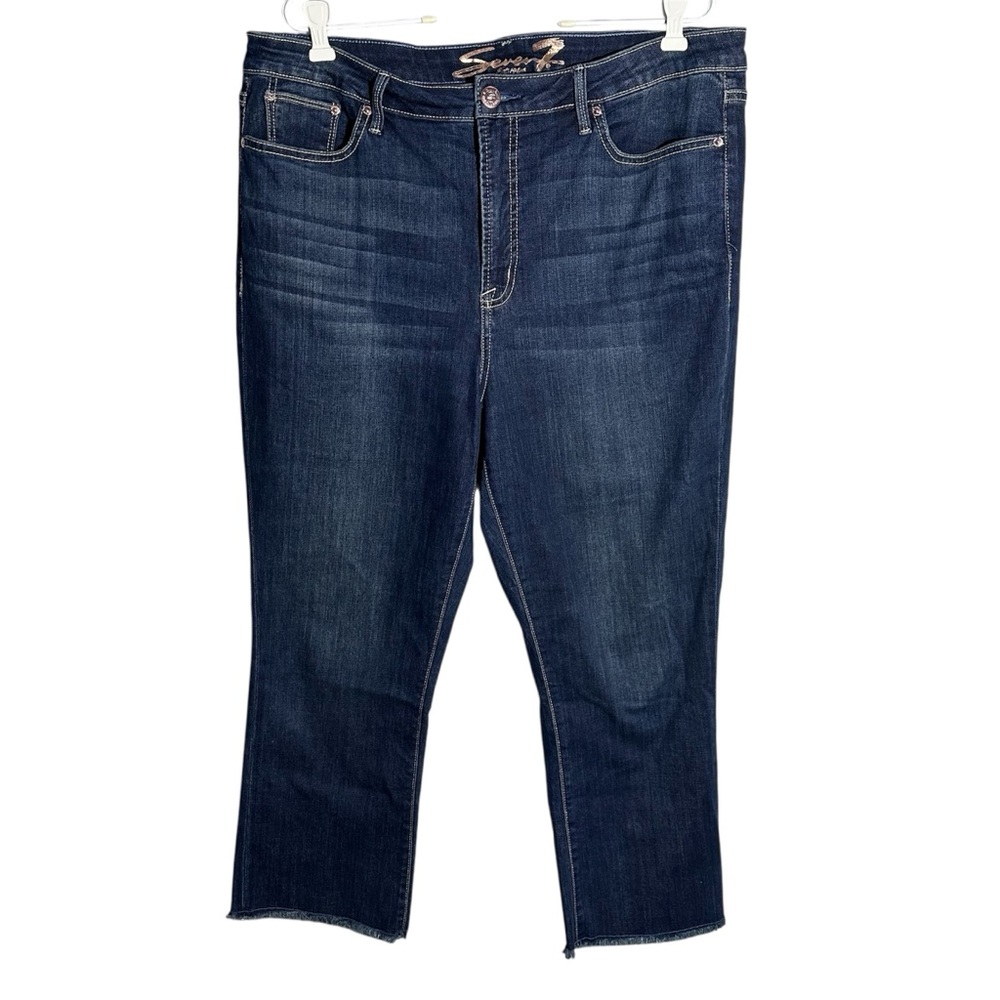 Seven7 straight leg raw hem fashion jeans women’s 16
